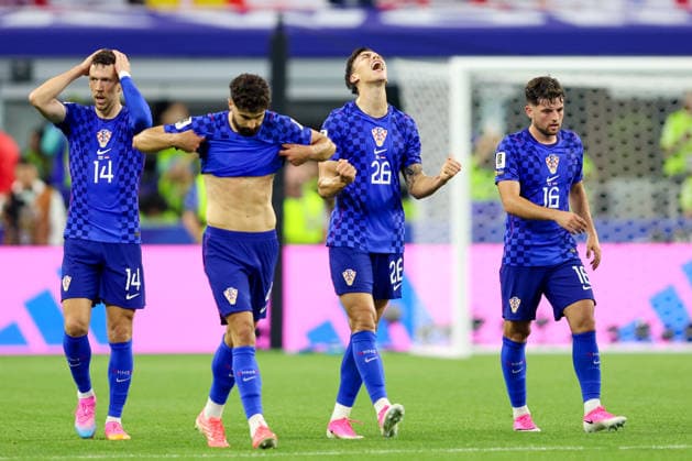 England v Croatia: Group L - FIFA World Cup, WM, Weltmeisterschaft, Fussball 2026 Players of Croatia celebrate after Petar Musa of Croatia scores a goal for 2:2 during the FIFA World Cup 2026 Group L match between England and Croatia at Dallas Stadium on June 17, 2026 in Dallas, Texas.  SanjinxStrukic PIXSELL