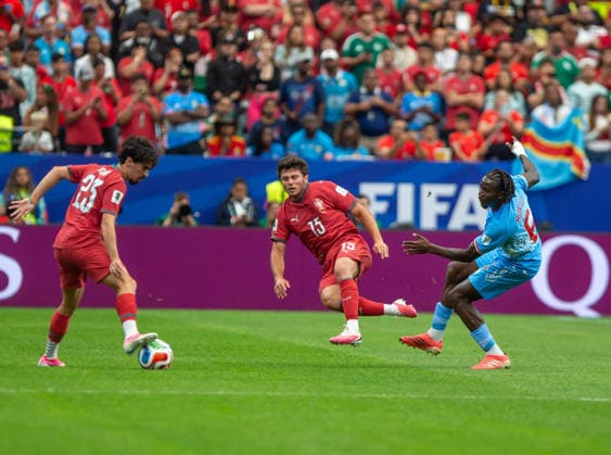 June 17, 2026, Houston, Tx, USA: Portugal and Congo players collide during a FIFA Men s World Cup 2026 Group Stage football match between Portugal vs. Congo Houston USA - ZUMAg261 20260617_znp_g261_010 Copyright: xDomenicxGreyx