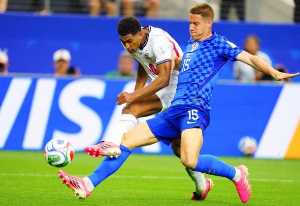 Jude Bellingham scores for England England v Croatia, 2026 FIFA World Cup, WM, Weltmeisterschaft, Fussball Group L, Football, Dallas Stadium, Arlington, Texas, USA - 17 Jun 2026Arlington Dallas Stadium Texas (TX) United States of America EDITORIAL USE ONLY No use with unauthorised audio, video, data, fixture lists, club league logos or live services. Online in-match use limited to 120 images, no video emulation. No use in betting, games or single club league player publications.  Copyright: xJavierxGarcia Shutterstockx 16928920cq