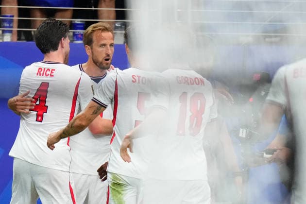 June 17, 2026, Arlington, Texas, United States: Harry Kane of England celebrates a goal during the FIFA World Cup, WM, Weltmeisterschaft, Fussball 2026 Group L match between England and Croatia at Dallas Stadium on June 17, 2026 in Arlington, Texas. England V Croatia: Group L - FIFA World Cup 2026  - ZUMAa181 20260617_zaa_a181_042 Copyright: xJosexBretonx