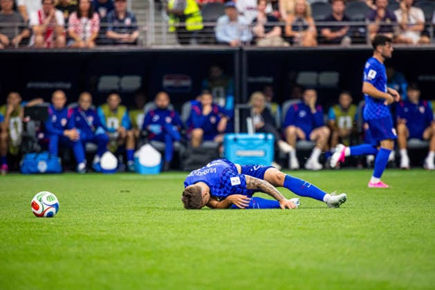 17.06.2026, DALLAS, PILKA NOZNA (FOOTBALL), FIFA World Cup, WM, Weltmeisterschaft, Fussball 2026, MECZ ANGLIA - CHORWACJA ( ENGLAND - CROATIA ) NZ LUKA VUSKOVIC FOTO LUKASZ SKWIOT CYFRASPORT NEWSPIX.PL --- Newspix.pl Football - 2026 FIFA World Cup in USA Canada Mexico England - Croatia POLAND OUT!  20260617CSLS00031