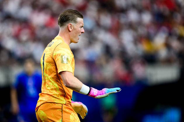 260617 Goalkeeper Jordan Pickford of England during the FIFA World Cup, WM, Weltmeisterschaft, Fussball 2026 football match between England and Croatia on June 17, 2026 in Dallas. Photo: Joel Marklund BILDBYRAN kod JM JM0826 bbeng fotboll football soccer fotball vm fotbolls-vm fotball-vm fotbolls-vm 2026 fifa world cup 2026 england kroatien croatia