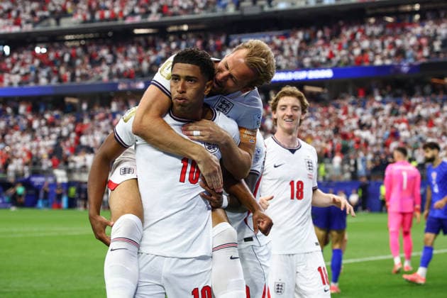 FIFA World Cup, WM, Weltmeisterschaft, Fussball 2026: England v Croatia DALLAS, USA - 17th June 2026: Jude Bellingham of England celebrates scoring his side s third goal during the FIFA World Cup 2026 Group L match between England and Croatia at Dallas Stadium Dallas Dallas Stadium United States of America Copyright: xCraigxMercerx xPeakxActionxPhotosx