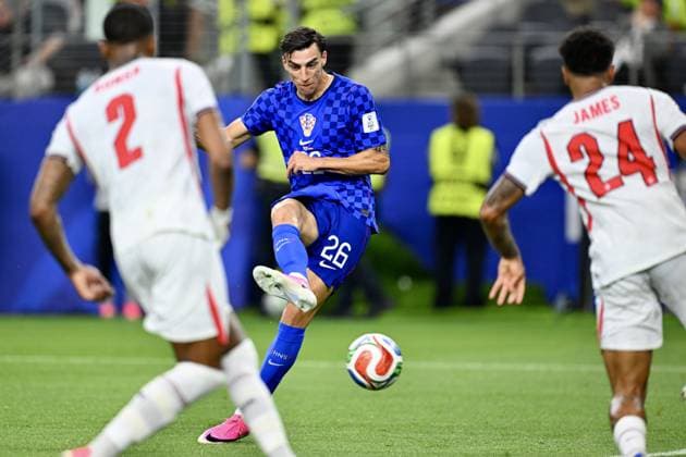 Petar Musa (CRO), JUNE 17, 2026 - Football Soccer : FIFA World Cup, WM, Weltmeisterschaft, Fussball 2026 Group L match between England - Croatia at Dallas Stadium in Arlington, Texas, USA.  aflo_334812529 KenjiroxMatsuox
