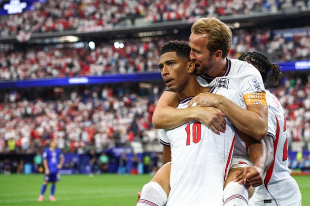 FIFA World Cup, WM, Weltmeisterschaft, Fussball 2026: England v Croatia DALLAS, USA - 17th June 2026: Jude Bellingham of England celebrates scoring his side s third goal during the FIFA World Cup 2026 Group L match between England and Croatia at Dallas Stadium Dallas Dallas Stadium United States of America Copyright: xCraigxMercerx xPeakxActionxPhotosx