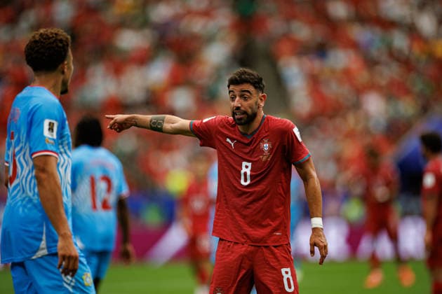 Bruno Fernandes seen during FIFA World Cup, WM, Weltmeisterschaft, Fussball 2026 game between national teams of Portugal and DR Congo (Grzegorz Wajda Ball Raw Images) Arlington Dallas Stadium USA Copyright: xGrzegorzxWajdax grzegorzwajda_portugal_congo_2526_7-77