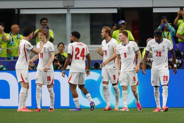DALLAS, 17-06-2026, Dallas AT&T Stadium, World Cup 2026 Match between England and Croatia. Picture shows England celebrating the 3-2 England - Croatia (World Cup 2026)  x204430498x Copyright: