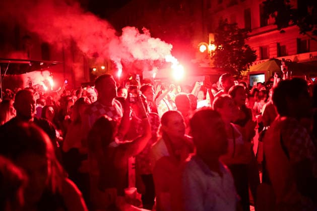 260617_PXL_fans world cup 2026 Fan atmosphere while watching the match between Croatia and England at HNS Fire Zone for public viewing of the World Cup, in Zagreb, Croatia, on June 17, 2026.  LucijaxOckox PIXSELL