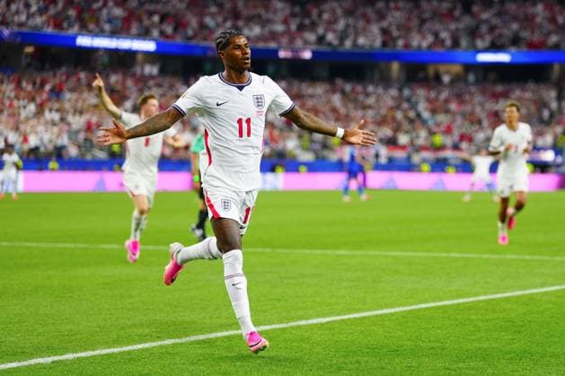 Marcus Rashford celebrates scoring for England England v Croatia, 2026 FIFA World Cup, WM, Weltmeisterschaft, Fussball Group L, Football, Dallas Stadium, Arlington, Texas, USA - 17 Jun 2026Arlington Dallas Stadium Texas (TX) United States of America EDITORIAL USE ONLY No use with unauthorised audio, video, data, fixture lists, club league logos or live services. Online in-match use limited to 120 images, no video emulation. No use in betting, games or single club league player publications.  Copyright: xJavierxGarcia Shutterstockx 16928920dw