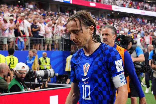 England v Croatia: Group L - FIFA World Cup, WM, Weltmeisterschaft, Fussball 2026 Luka Modric of Croatia looks on during the FIFA World Cup 2026 Group L match between England and Croatia at Dallas Stadium on June 17, 2026 in Arlington, Texas. Arlington TX United States  Copyright: xJosexBretonx originalFilename:bretonhernandez-englandv260617_npFs1.jpg