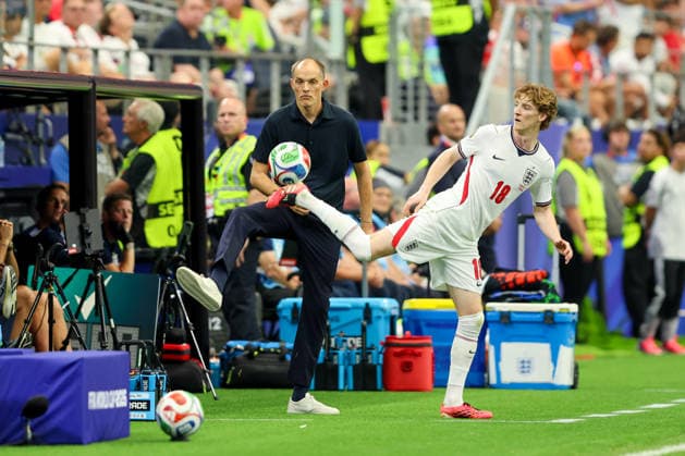 England v Croatia: Group L - FIFA World Cup, WM, Weltmeisterschaft, Fussball 2026 Head Coach of England Thomas Tuchel and Anthony Gordon of England during the FIFA World Cup 2026 Group L match between England and Croatia at Dallas Stadium on June 17, 2026 in Dallas, Texas.  SanjinxStrukic PIXSELL