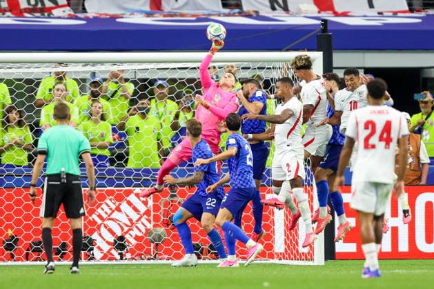 England v Croatia: Group L - FIFA World Cup, WM, Weltmeisterschaft, Fussball 2026 Dominik Livakovic of Croatia in action during the FIFA World Cup 2026 Group L match between England and Croatia at Dallas Stadium on June 17, 2026 in Dallas, Texas.  SanjinxStrukic PIXSELL