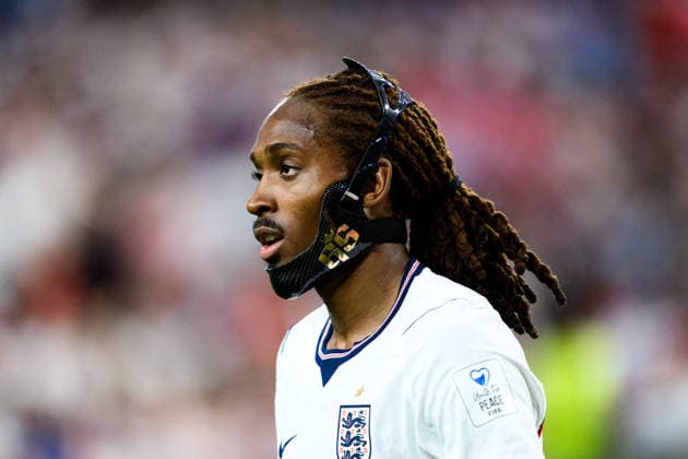 260617 Djed Spence of England during the FIFA World Cup, WM, Weltmeisterschaft, Fussball 2026 football match between England and Croatia on June 17, 2026 in Dallas. Photo: Joel Marklund BILDBYRAN kod JM JM0826 bbeng fotboll football soccer fotball vm fotbolls-vm fotball-vm fotbolls-vm 2026 fifa world cup 2026 england kroatien croatia