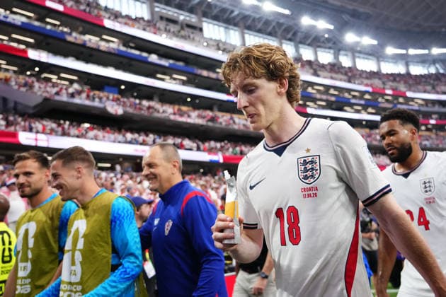 June 17, 2026, Arlington, Texas, United States: Anthony Gordon of England looks on during the FIFA World Cup, WM, Weltmeisterschaft, Fussball 2026 Group L match between England and Croatia at Dallas Stadium on June 17, 2026 in Arlington, Texas. Arlington United States - ZUMAa181 20260617_zaa_a181_061 Copyright: xJosexBretonx