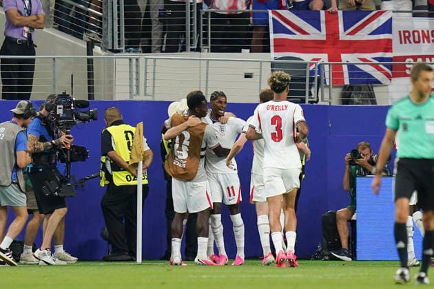 England v Croatia, FIFA World Cup, WM, Weltmeisterschaft, Fussball 2026 England forward Marcus Rashford (11) scores a GOAL 4-2 and celebrates during the England v Croatia FIFA WORLD CUP 2026 Group L match at Dallas Stadium, Arlington, United States on 17 June 2026 Credit: Eleanor Hoad Every Second Media Editorial use only. All images are copyright Every Second Media Limited. No images may be reproduced without prior permission. Copyright: xIMAGO EveryxSecondxMediax ESM-2043-0023 EleanorxHoadx xEveryxSecondxMediax