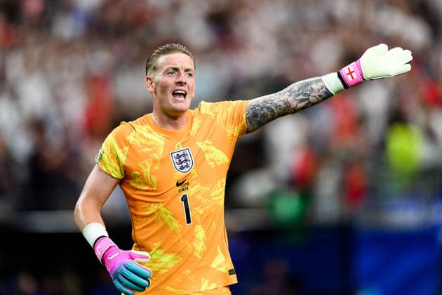 260617 Goalkeeper Jordan Pickford of England during the FIFA World Cup, WM, Weltmeisterschaft, Fussball 2026 football match between England and Croatia on June 17, 2026 in Dallas. Photo: Joel Marklund BILDBYRAN kod JM JM0826 bbeng fotboll football soccer fotball vm fotbolls-vm fotball-vm fotbolls-vm 2026 fifa world cup 2026 england kroatien croatia