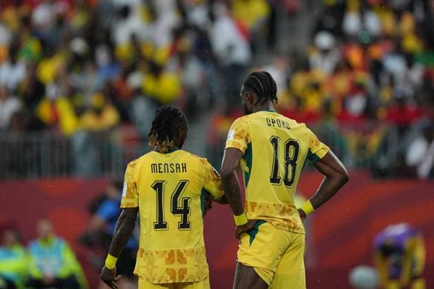 Ghana v Panama - FIFA World Cup, WM, Weltmeisterschaft, Fussball 2026 - Group L TORONTO, CANADA - JUNE 17: Mensah and Opoku of Ghana are seen during 2026 FIFA World Cup First Stage Group L match between Ghana and Panama at Toronto Stadium (BMO Field) in Toronto, Ontario, Canada on June 17, 2026. Mert Alper Dervis Anadolu Ontario Canada. Editorial use only. Please get in touch for any other usage.  Copyright: x2026xAnadoluxMertxAlperxDervisx