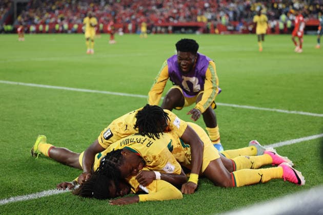17.06.2026, Fussball, Herren, FIFA Weltmeisterschaft 2026, Vorrunde, Gruppe L, Toronto, Ghana - Panama, Torjubel zum 1:0, Torschütze: Caleb Yirenkyi (Ghana) Toronto BMO Field Ontario Kanada (CAN)