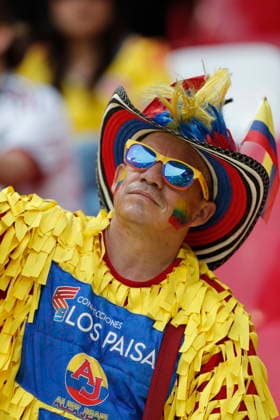 FIFA World Cup, WM, Weltmeisterschaft, Fussball 2026 - Group K- Uzbekistan vs Colombia A Colombia fan attends the 2026 FIFA World Cup Group K match between Uzbekistan and Colombia at Azteca Stadium in Mexico City, Mexico, 17 June 2026. Mexico City Mexico  Copyright: xIsaacxEsquivelx