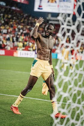 Fußball Herren FIFA Fußball-Weltmeisterschaft 2026 Gruppe L Ghana vs. Panama 17.06.2026 Jerome Opoku ( 18, Ghana) feiert den Sieg nach dem Apfiff Toronto Toronto Stadium Ontario Kanada