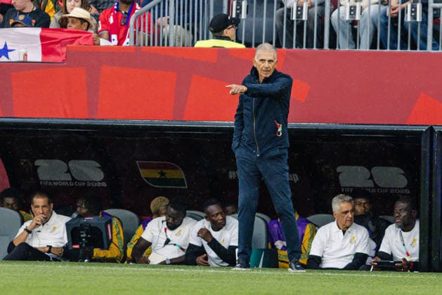 Ghana head coach Carlos Queiroz shouts instructions during the FIFA World Cup, WM, Weltmeisterschaft, Fussball game between Ghana and Panama at Toronto Stadium on June 17, 2026 in Toronto, Ontario, Canada  Copyright: xCurtisxWongx xSPPx Sportspressphoto_SPR169386