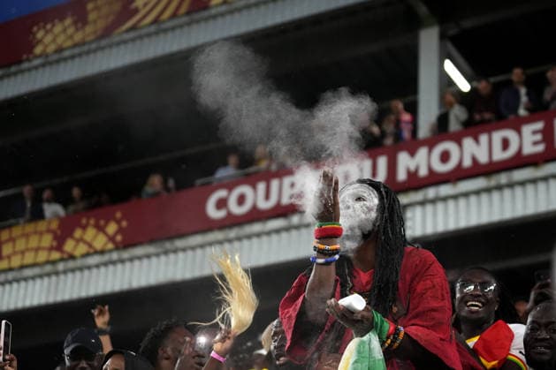 Ghana v Panama - FIFA World Cup, WM, Weltmeisterschaft, Fussball 2026 - Group L TORONTO, CANADA - JUNE 17: Fans of Ghana celebrate winning the 2026 FIFA World Cup First Stage Group L match between Ghana and Panama at Toronto Stadium (BMO Field) in Toronto, Ontario, Canada on June 17, 2026 Mert Alper Dervis Anadolu Ontario Canada. Editorial use only. Please get in touch for any other usage.  Copyright: x2026xAnadoluxMertxAlperxDervisx