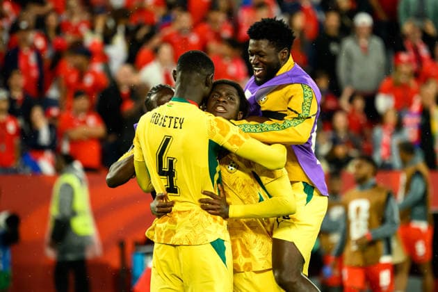 June 17, 2026, Toronto, Ontario, Canada: Toronto, Ontario, Canada Ã¢â‚¬ June 17, 2026: Ghana s CALEB YIRENKYI (3) celebrates with teammates after Ghana s 1Ã¢â‚¬0 victory over Panama in a FIFA World Cup, WM, Weltmeisterschaft, Fussball 2026 Group L match at Toronto Stadium. FIFA 2026: Ghana V Panama  - ZUMAr228 20260617_znp_r228_003 Copyright: xVasiliyxRyabykhx