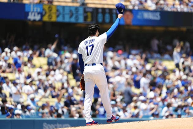 Shohei Ohtani,(Dodgers) Shohei Ohtani as the starting pitcher June. 17, 2026 - Baseball : MLB, Baseball Herren, USA Regular Season Game Los Angeles Dodgers vs. Tampa Bay Rays Venue: Dodger Stadium (Los Angeles, California, USA)  aflo_334841297 TakashixKurosawax