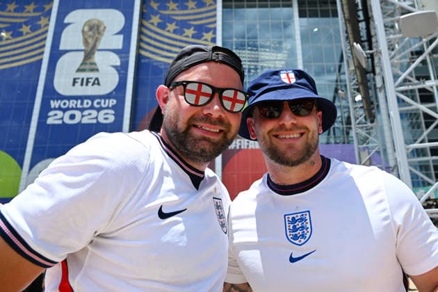 England fans (ENG), JUNE 17, 2026 - Football Soccer : FIFA World Cup, WM, Weltmeisterschaft, Fussball 2026 Group L match between England 4-2 Croatia at Dallas Stadium in Arlington, Texas, USA.  aflo_334843441 KenjiroxMatsuox