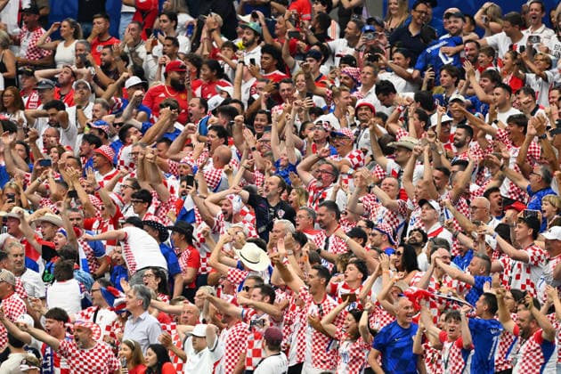 Croatia fans (CRO), JUNE 17, 2026 - Football Soccer : FIFA World Cup, WM, Weltmeisterschaft, Fussball 2026 Group L match between England 4-2 Croatia at Dallas Stadium in Arlington, Texas, USA.  aflo_334843460 KenjiroxMatsuox