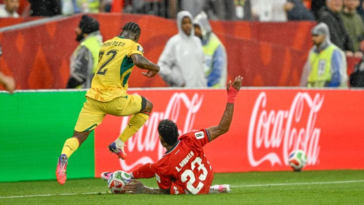 June 18, 2026, Toronto, Ontario, Canada: Amir Murillo ( 23) of Panama makes a slide tackle against Kamaldeen Sulemana ( 22) of Ghana during the FIFA World Cup, WM, Weltmeisterschaft, Fussball game between Ghana and Panama at Toronto Field. Sports News - June 18, 2026  - ZUMAv136 20260618_zsp_v136_010 Copyright: xJeffxVoganx