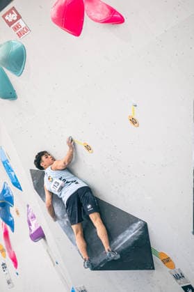 17.06.2026: Klettern - Bouldern: World Climbing Series Innsbruck 2026 - Qualifikation Herren Lucas Trandafir (GER) Innsbruck Kletterzentrum Innsbruck Österreich