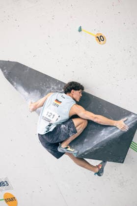17.06.2026: Klettern - Bouldern: World Climbing Series Innsbruck 2026 - Qualifikation Herren Elias Arriagada Krüger (GER) Innsbruck Kletterzentrum Innsbruck Österreich