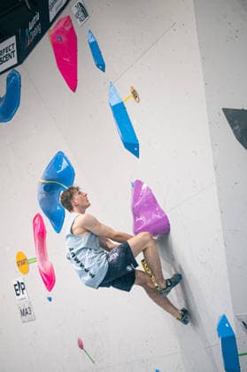 17.06.2026: Klettern - Bouldern: World Climbing Series Innsbruck 2026 - Qualifikation Herren Timo Ossig (GER) Innsbruck Kletterzentrum Innsbruck Österreich