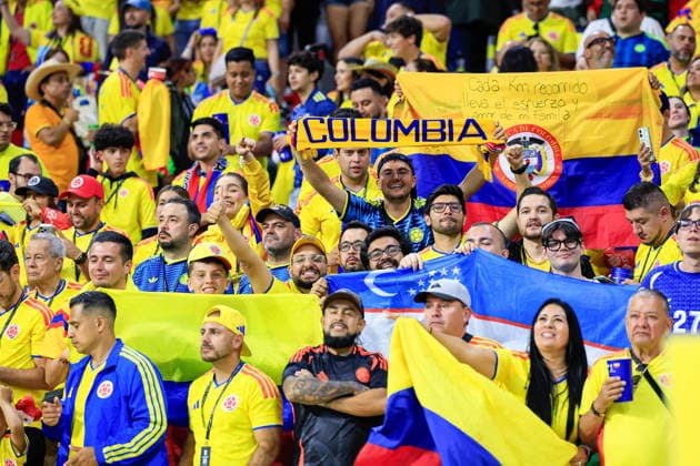 FIFA World Cup, WM, Weltmeisterschaft, Fussball 2026 UZBEKISTAN VS COLOMBIA FIFA WORLD CUP 2026 UZBEKISTAN VS COLOMBIA UZBEKISTAN VS COLOMBIA 17062026 CIUDAD DE MEXICO, MEXICO. Action photo of Colombia fans, during Round 1 Group K game of the FIFA World Cup 2026, held at the Estadio Ciudad de Mexico at Mexico City . Foto de accion de fans de Colombia, durante juego de Ronda 1 del Grupo K de la Copa del Mundo 2026 de la FIFA, celebrado en el Estadio Ciudad de Mexico de la Ciudad de Mexico. PHOTO BY IMAGENSHOP AGENCIA FOTOGRAFICA MEXICO CITY MEXICO CITY MEXICO
