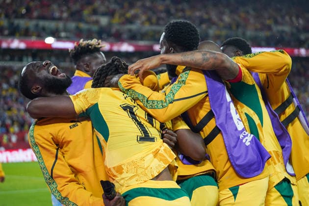 Ghana v Panama - 2026 FIFA World Cup, WM, Weltmeisterschaft, Fussball Group L Ghana national team, Nationalteam celebrating after scoring a goal during the 2026 FIFA World Cup Group L match between Ghana and Panama at Toronto Stadium. on June 17, 2026 in Toronto, Canada. (Photo by Leonardo Ramirez Eyepix Group) Copyright: xLeonardoxRamirezx xEyepixxGroupx LR16062026-04386
