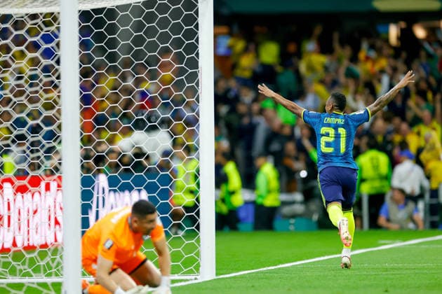 FIFA World Cup, WM, Weltmeisterschaft, Fussball 2026 UZBEKISTAN VS COLOMBIA FIFA WORLD CUP 2026 UZBEKISTAN VS COLOMBIA UZBEKISTAN VS COLOMBIA 17062026 CIUDAD DE MEXICO, MEXICO. Action photo of Jamionton Campaz (21) of Colombia, celebrating a goal during Round 1 Group K game of the FIFA World Cup 2026, held at the Estadio Ciudad de Mexico at Mexico City . Foto de accion de Jaminton Campaz (21) de Colombia, celebrando un gol durante juego de Ronda 1 del Grupo K de la Copa del Mundo 2026 de la FIFA, celebrado en el Estadio Ciudad de Mexico de la Ciudad de MÃ xico. PHOTO BY IMAGENSHOP AGENCIA FOTOGRAFICA MEXICO CITY MEXICO CITY MEXICO