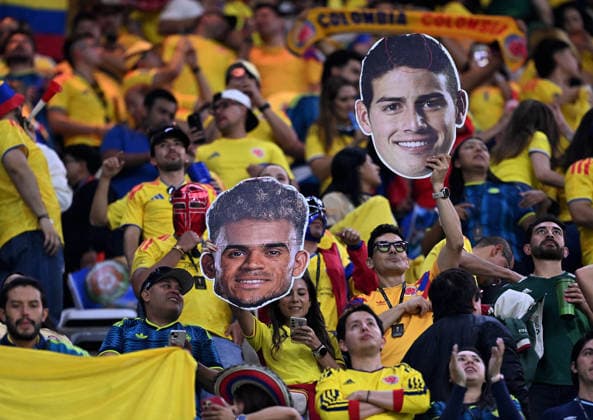 (260618) -- MEXICO CITY, June 18, 2026 -- Fans of Colombia are seen after the group K match between Uzbekistan and Colombia at the FIFA World Cup, WM, Weltmeisterschaft, Fussball 2026 in Mexico City, Mexico, June 17, 2026. ) (SP)MEXICO-MEXICO CITY-FOOTBALL-FIFA WORLD CUP-GROUP K-UZB VS COL WuxWei 