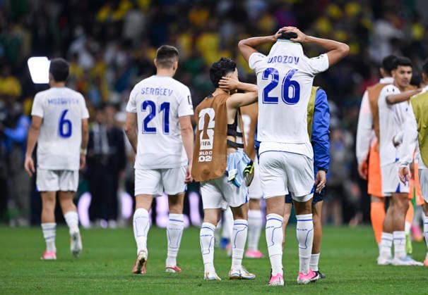 (260618) -- MEXICO CITY, June 18, 2026 -- Players of Uzbekistan are seen after the group K match between Uzbekistan and Colombia at the FIFA World Cup, WM, Weltmeisterschaft, Fussball 2026 in Mexico City, Mexico, June 17, 2026. ) (SP)MEXICO-MEXICO CITY-FOOTBALL-FIFA WORLD CUP-GROUP K-UZB VS COL WuxWei 