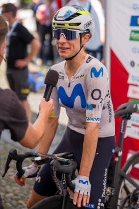 Locarno, Switzerland - JUNE 18: Marlen Reusser give interview on June 18, 2026 in Locarno, Switzerland.