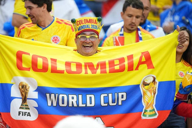 Uzbekistan v Colombia FIFA World Cup, WM, Weltmeisterschaft, Fussball Group K Match A Colombian supports the Colombia national team, Nationalteam during the FIFA World Cup Group K match between Colombia and Uzbekistan at Mexico City Stadium. on June 17, 2026 in Mexico City, Mexico. (Photo by Ian Robles Eyepix Group) (Photo by Ian Robles Eyepix Group Eyepix via Nexpher Images) Mexico City