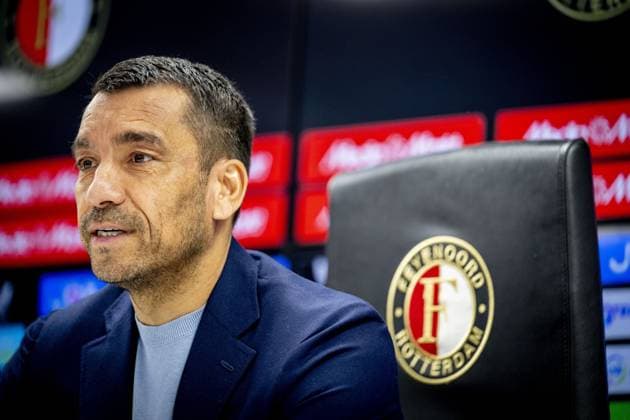 ROTTERDAM - The new head coach Giovanni van Bronckhorst during a Feyenoord press conference, PK, Pressekonferenz at De Kuip. ROBIN UTRECHT ANP xVIxANPxSportx xxANPxIVx 561331477 originalFilename: 561331477.jpg
