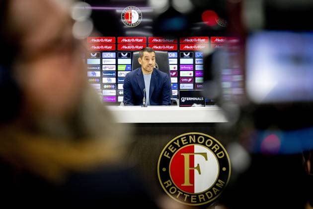 ROTTERDAM - The new head coach Giovanni van Bronckhorst during a Feyenoord press conference, PK, Pressekonferenz at De Kuip. ROBIN UTRECHT ANP xVIxANPxSportx xxANPxIVx 561331481 originalFilename: 561331481.jpg