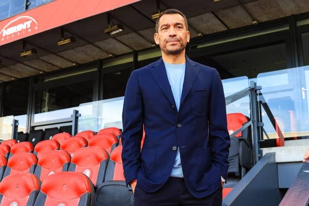 ROTTERDAM , 18-06-2026. Stadion de Kuip , season 2026 2027 , Dutch Eredivisie Football , Presentation of Feyenoord head coach Giovanni van Bronckhorst, Feyenoord technisch directeur Devy Rigaux Presentation of Feyenoord head coach Giovanni van Bronckhorst  x204441525x Copyright: