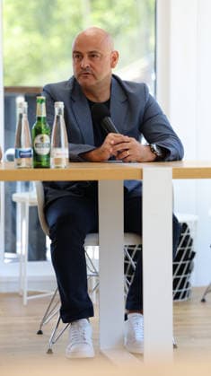 18.06.2026, xrekx, Fussball 3.Liga, SV Waldhof Mannheim - Vorstellung des neuen Trainers v.l. Rui Mota Trainer (SV Waldhof Mannheim) (DFL DFB REGULATIONS PROHIBIT ANY USE OF PHOTOGRAPHS as IMAGE SEQUENCES and or QUASI-VIDEO) Mannheim