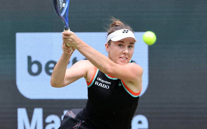 Linda Noskova (CZE) Aktion Oberkörper VANDA Pharmaceuticals Berlin Tennis Open Damen 18.06.2026
