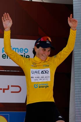18.06.2026, Locarno, Locarno, Tour de Suisse Women 2026: Stage 2 Locarno - Locarno. Elisa Longo Borghini 121 (ITA - UAE Team ADQ (WTW)) winner of the stage and new wearer of the Yellow Jersey of the leader of the Tour de Suisse Locarno Locarno Ticino Switzerland