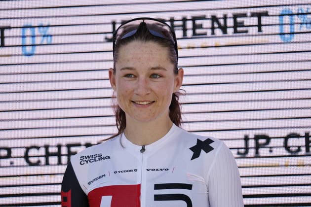 18.06.2026, Locarno, Locarno, Tour de Suisse Women 2026: Stage 2 Locarno - Locarno. Lea Fuchs 152 (SUI - Switzerland (NAT)) winner of the racer of the day Locarno Locarno Ticino Switzerland