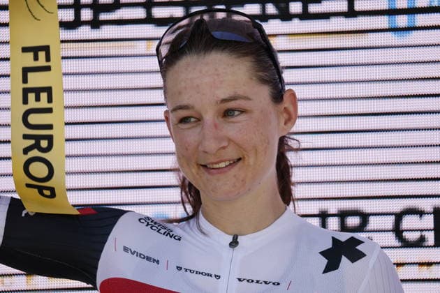 18.06.2026, Locarno, Locarno, Tour de Suisse Women 2026: Stage 2 Locarno - Locarno. Lea Fuchs 152 (SUI - Switzerland (NAT)) winner of the racer of the day Locarno Locarno Ticino Switzerland