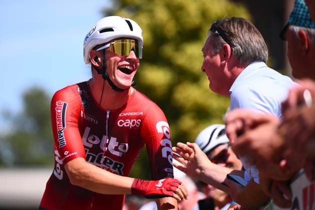 Baloise Belgium Tour 2026 Stage 2 KNOKKE-HEIST, BELGIUM - JUNE 18 : rider of team Lotto Intermarche during stage 2 of the 95th edition of Baloise Tour of Belgium an UCI ProSeries 2.Pro cycling road race stage for Men Elite of 197.6 km with start in Merelbeke-Melle and finish in Knokke-Heist on June 18, 2026 in Knokke-Heist, Belgium, 18 06 2026 ( Motordriver Stephan Boone - Knokke-Heist Belgium  Copyright: xGvgx